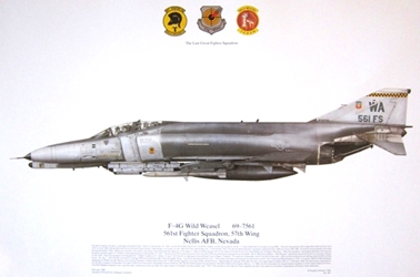 Color Print -561st FS 57th Wing Nellis AFB NV 