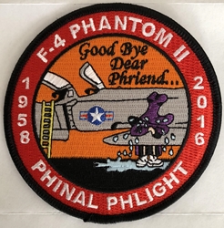 F-4 Phantom II Phinal Phlight Commemorative Patch 