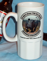 Ceramic Beer Stein  20 FS "It Aint Over Til Its Over" PhanCon 2004 